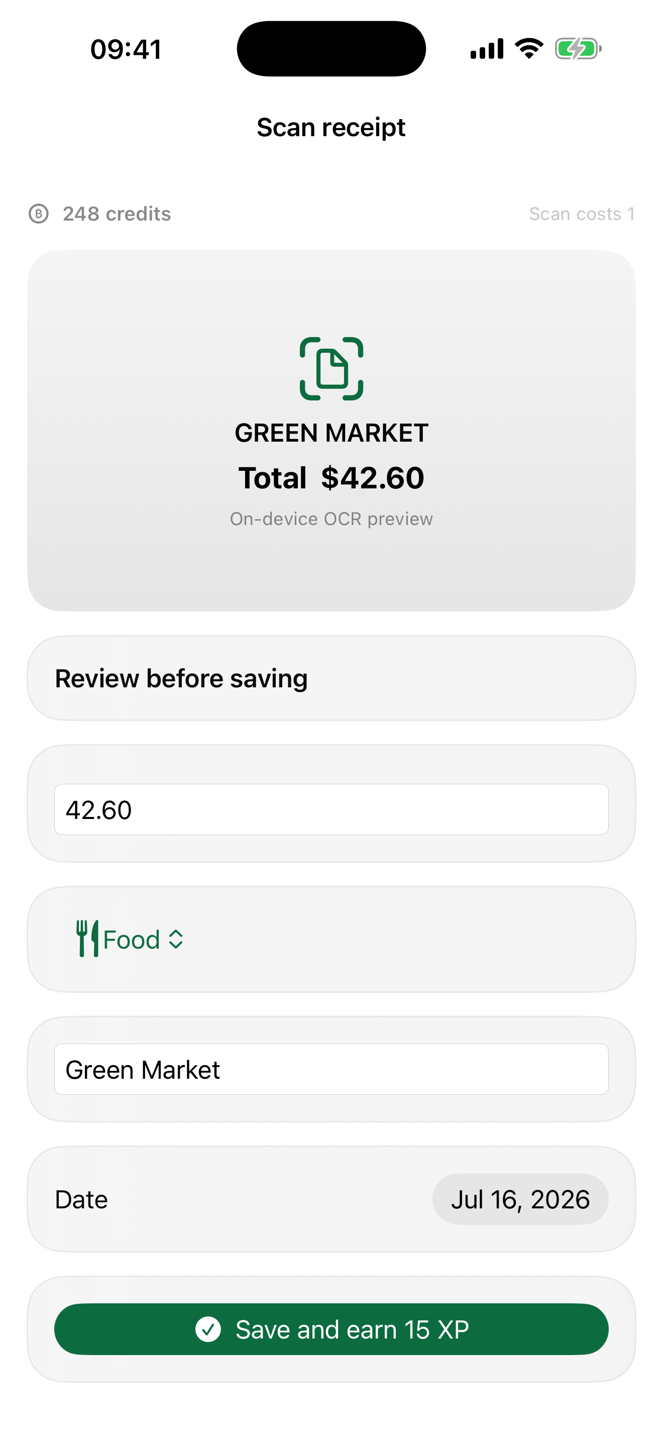 Expenses Housekeeper screenshot 2