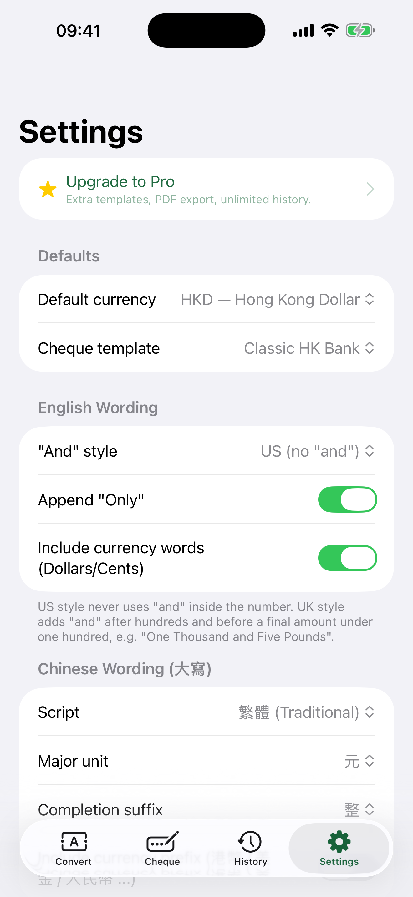 Cheque Helper: Amount in Words screenshot 3