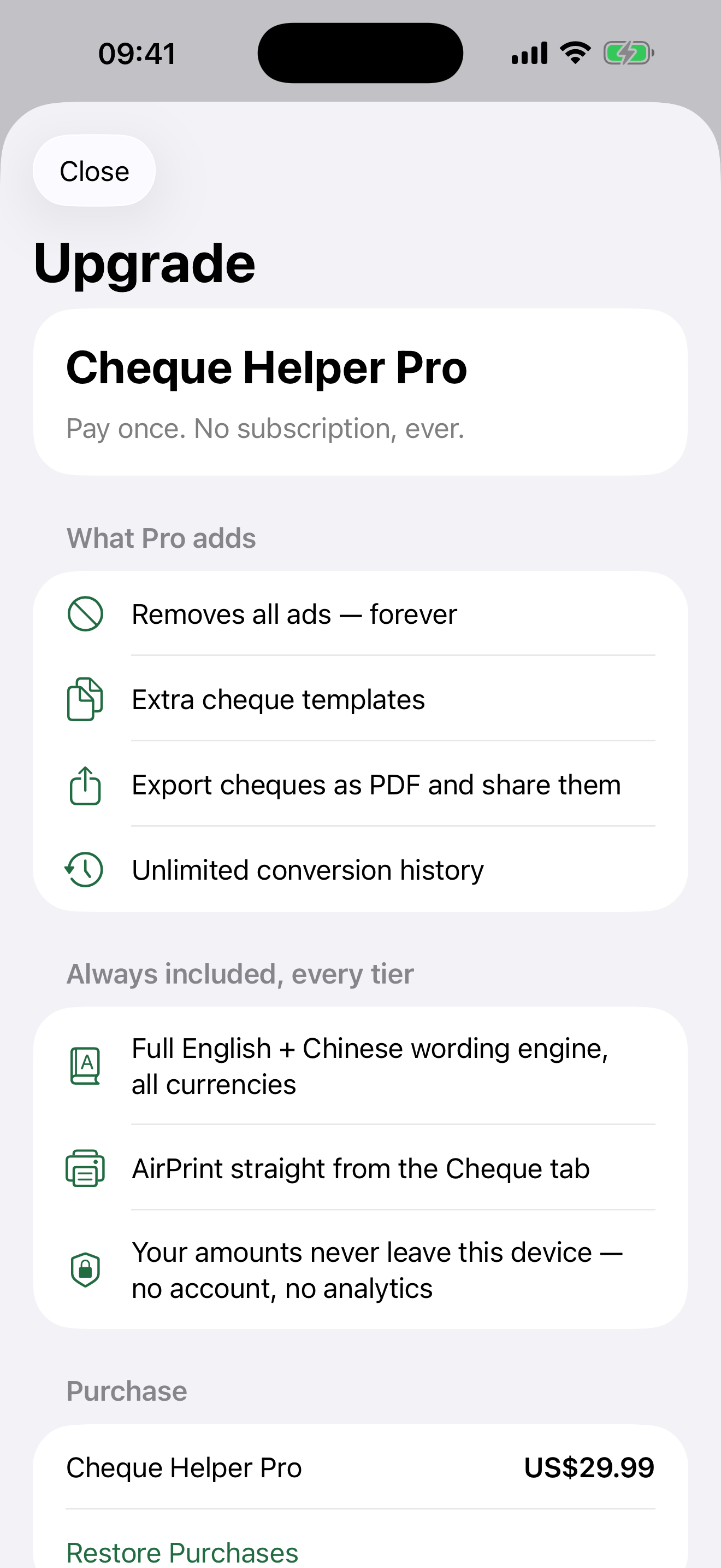 Cheque Helper: Amount in Words screenshot 4
