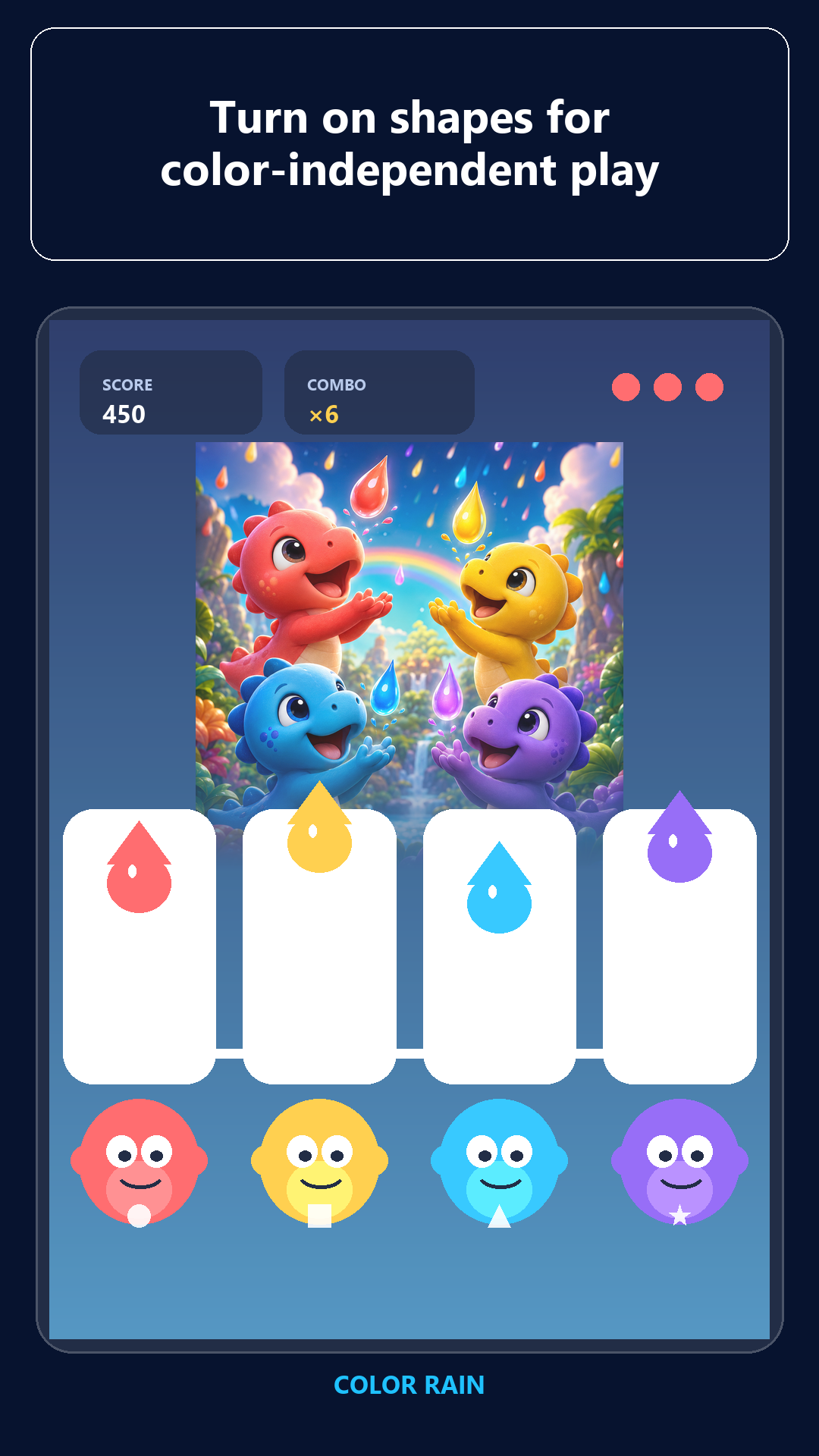 Color Rain:恐龍配對 screenshot 5