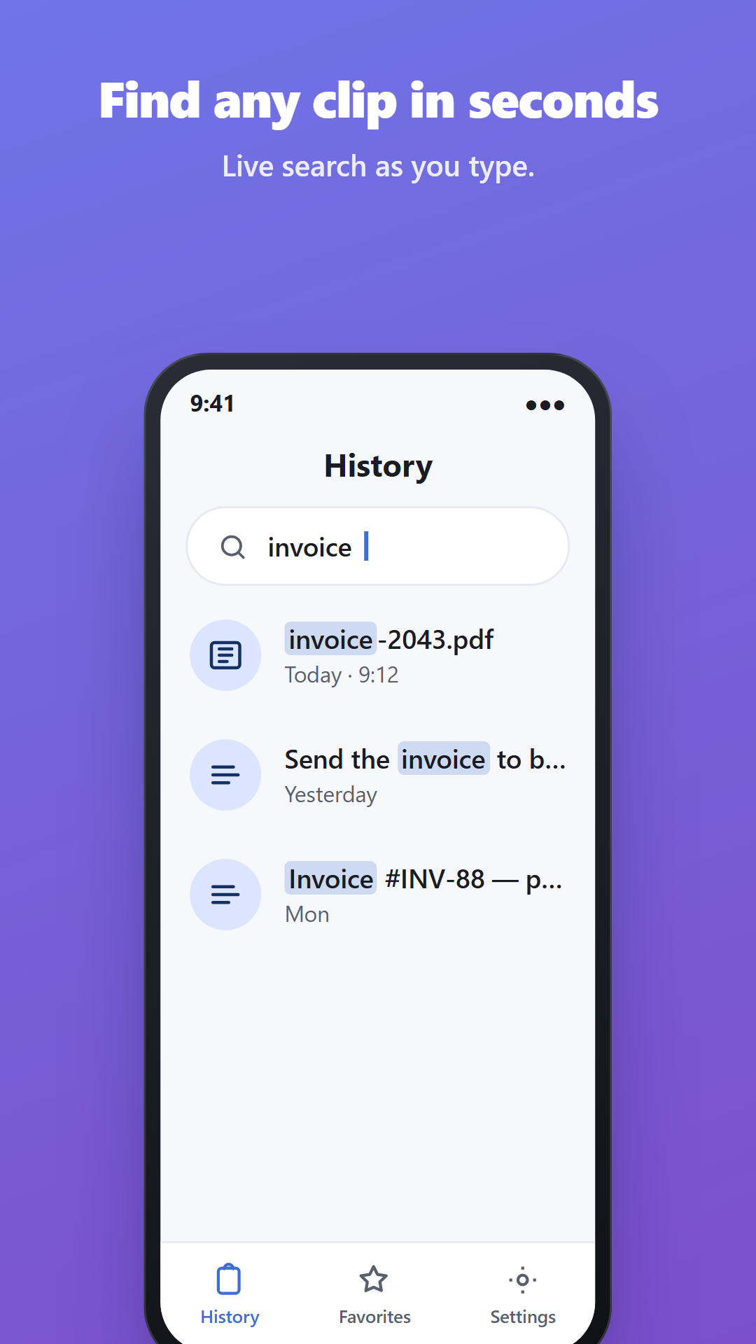 Clip: Clipboard Manager screenshot 2