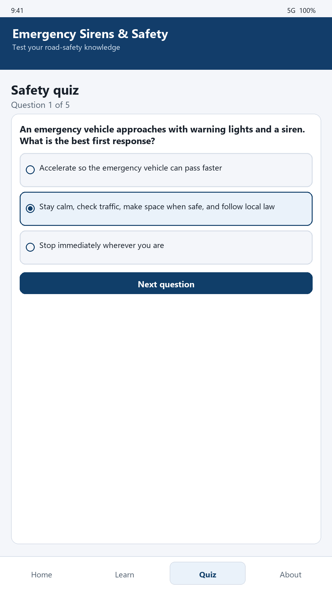 緊急警報與道路安全 screenshot 3