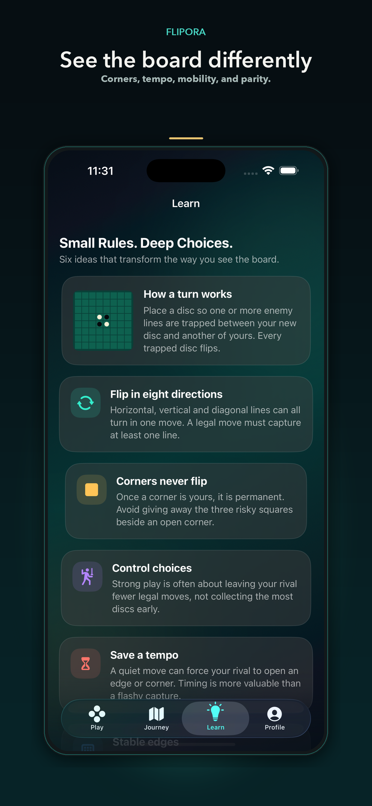 Flipora: Reversi Strategy screenshot 5
