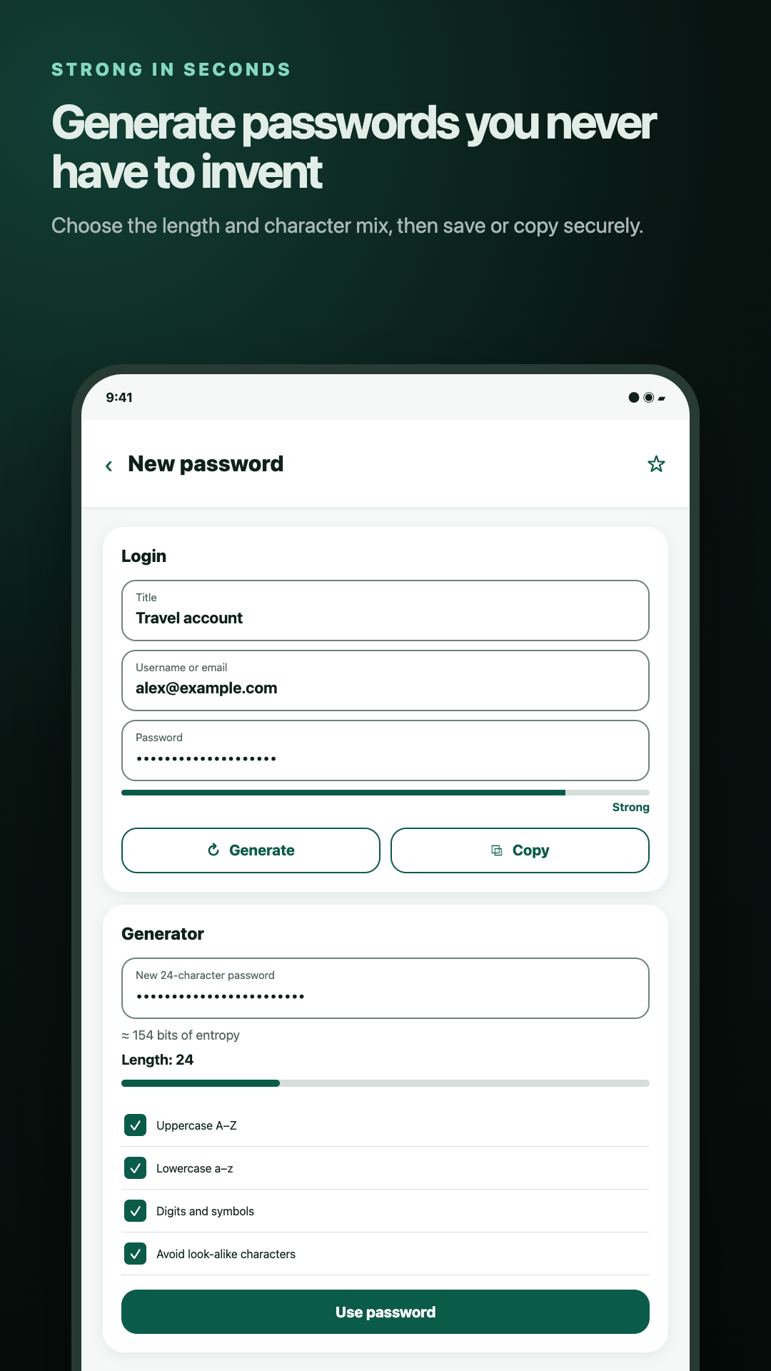Passwords Locker screenshot 2