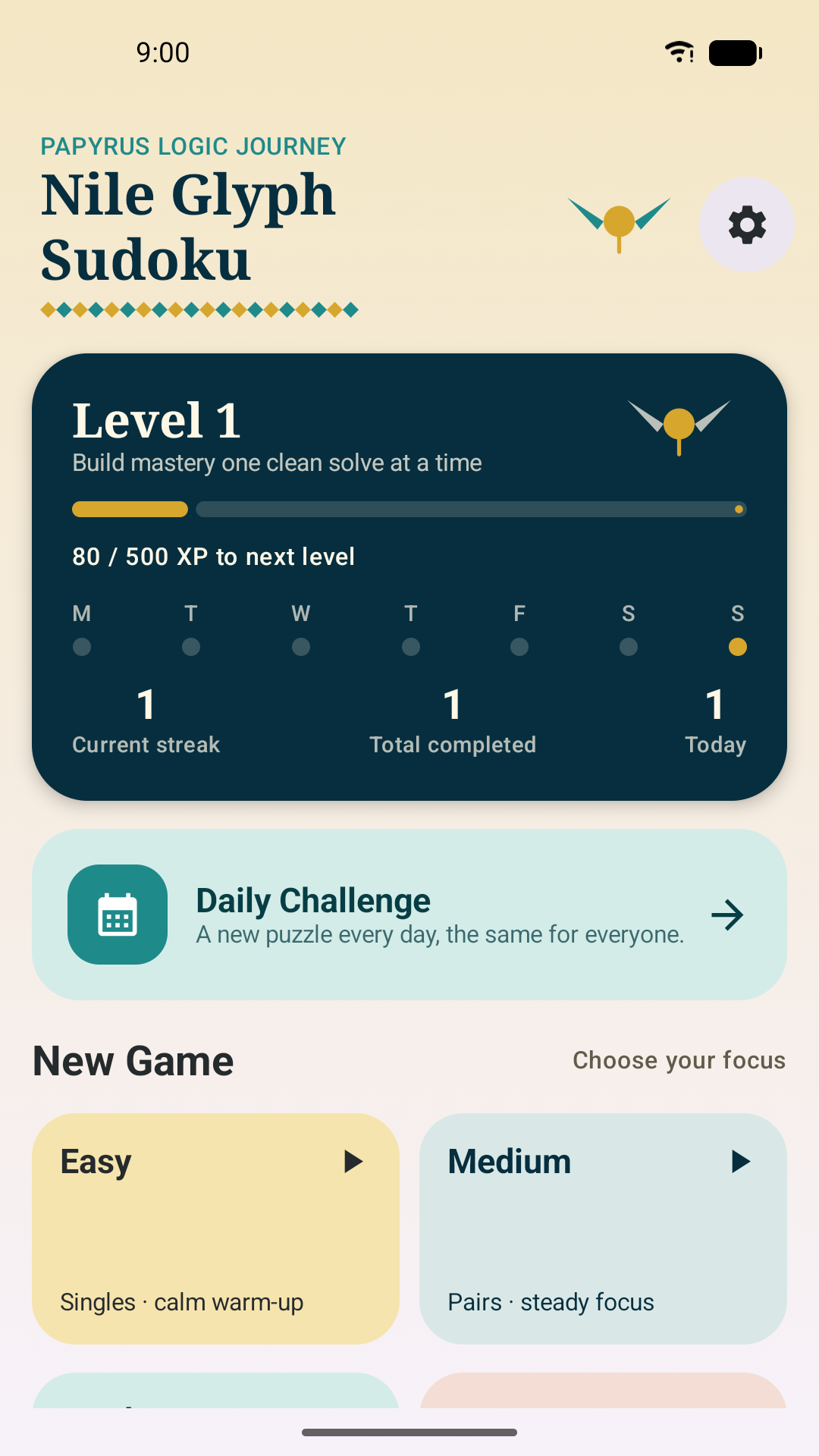 Nile Glyph Sudoku screenshot 1