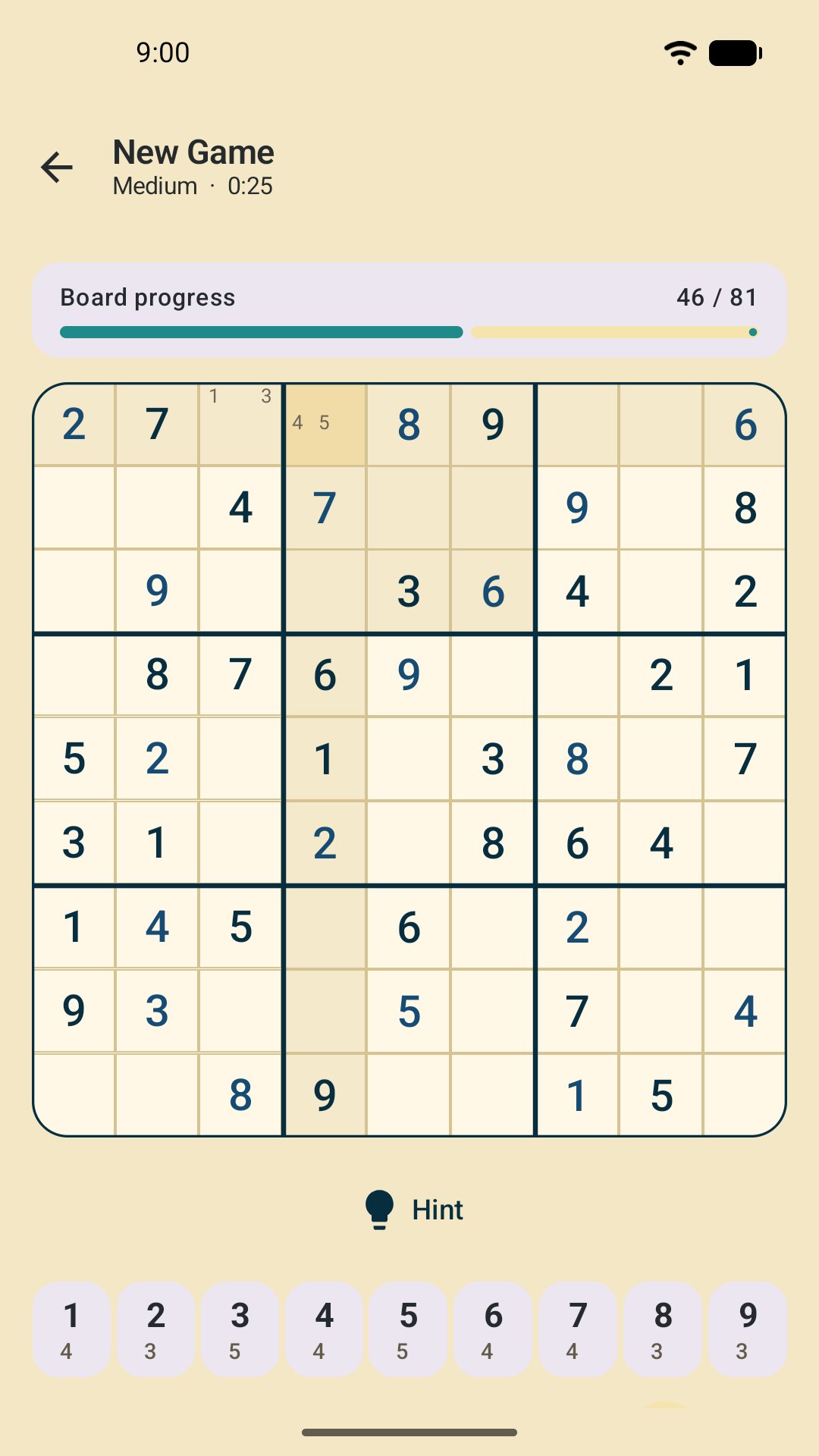 Nile Glyph Sudoku screenshot 2