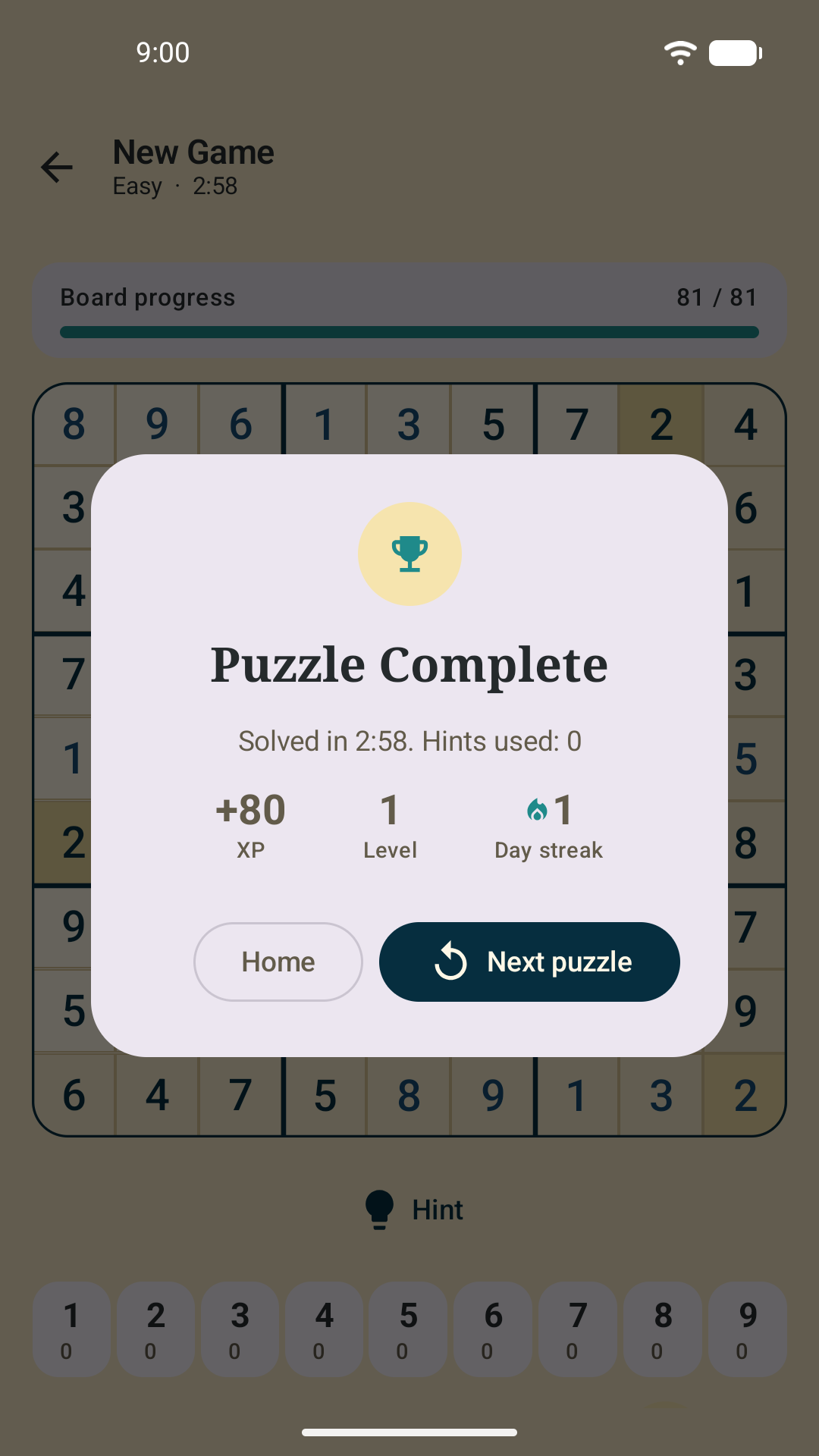 Nile Glyph Sudoku screenshot 4