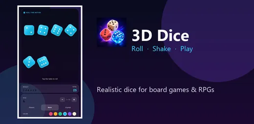 3D Dice app artwork