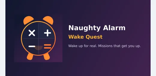 Naughty Alarm: Wake Quest 的官方應用程式主視覺