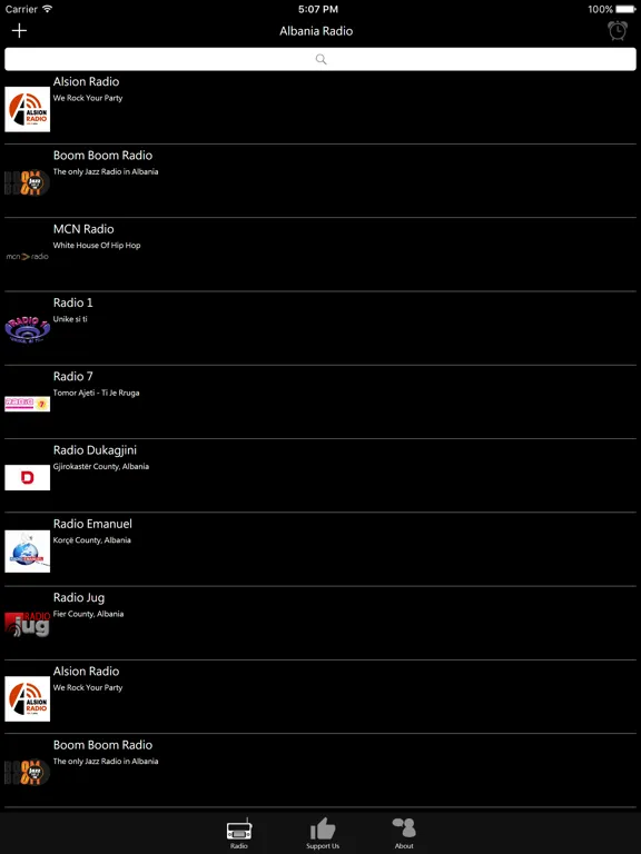 Albanian Radio - Radio shqiptare: iPad app screen 6