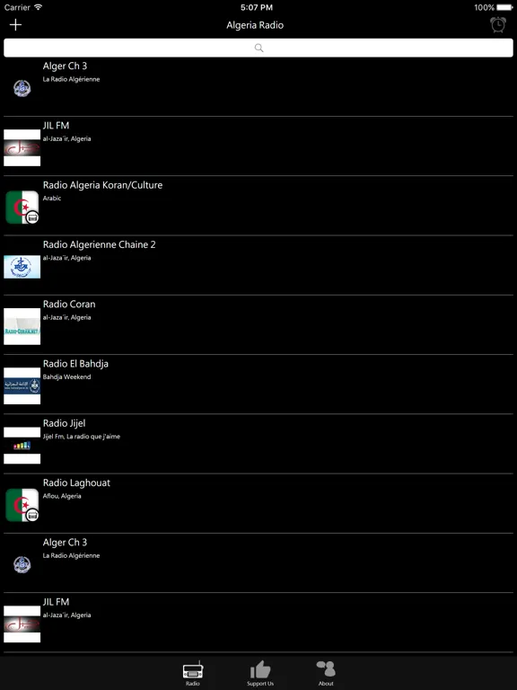 Algerian Radio - DZ Radio: iPad app screen 6