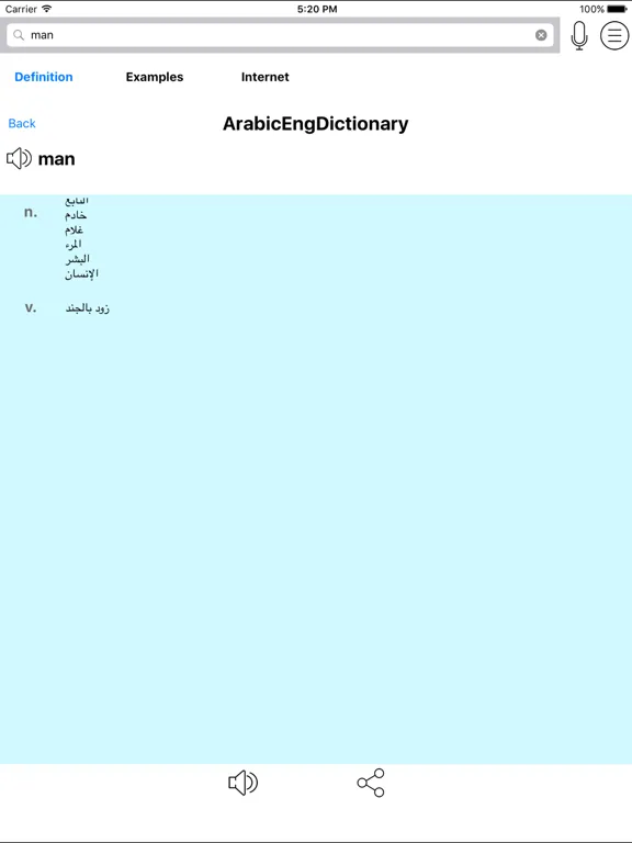 Arabic English Dictionary - ArEngDict: iPad app screen 5