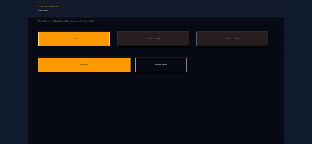 Arcade Cabinet: app screen 4