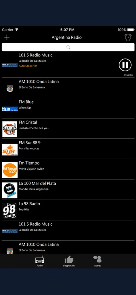 Argentina Radio - Argentine Radio: iPhone app screen 2