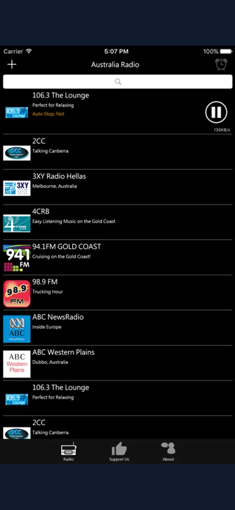 Australian Radio - Australia: iPhone app screen 2