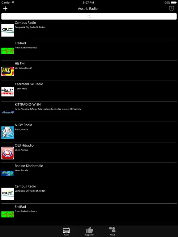 Austrian Radio: iPad app screen 6