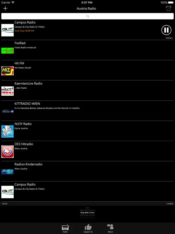 Austrian Radio: iPad app screen 8