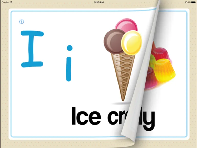 Baby Letter Cards: iPad app screen 5
