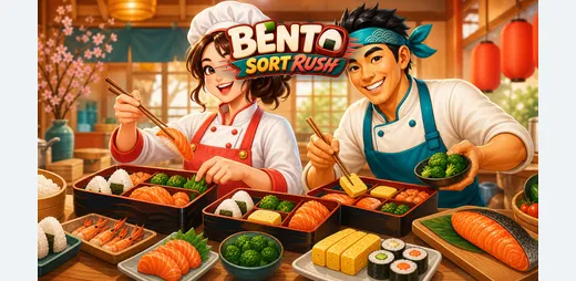 Bento Sort Rush 的官方應用程式主視覺