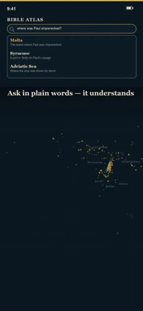 Bible Atlas 聖經地圖：iPhone 應用程式畫面 10