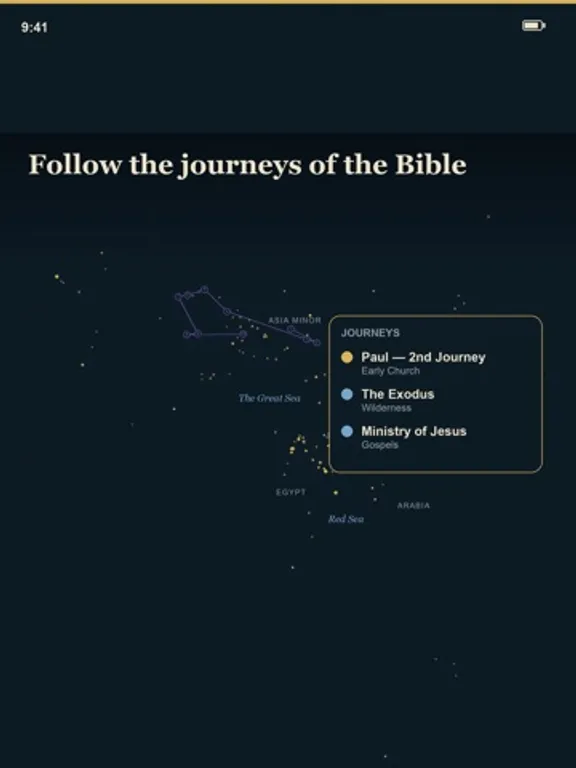 Bible Atlas 聖經地圖：iPad 應用程式畫面 11