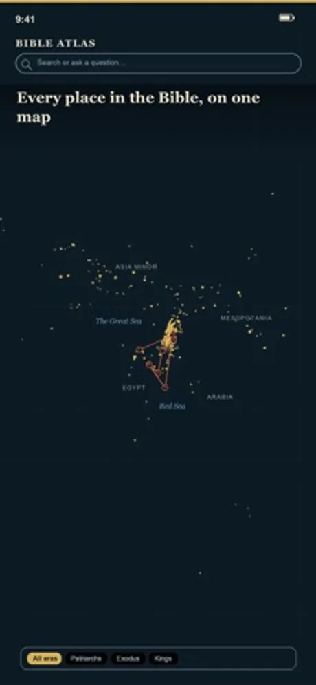 Bible Atlas 聖經地圖：iPhone 應用程式畫面 9