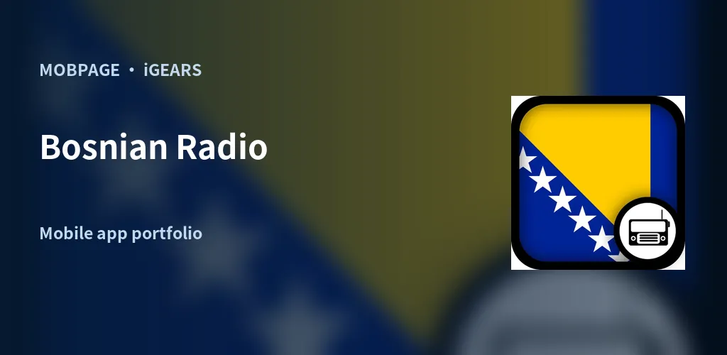 Bosnian Radio feature artwork composed from its official app icon