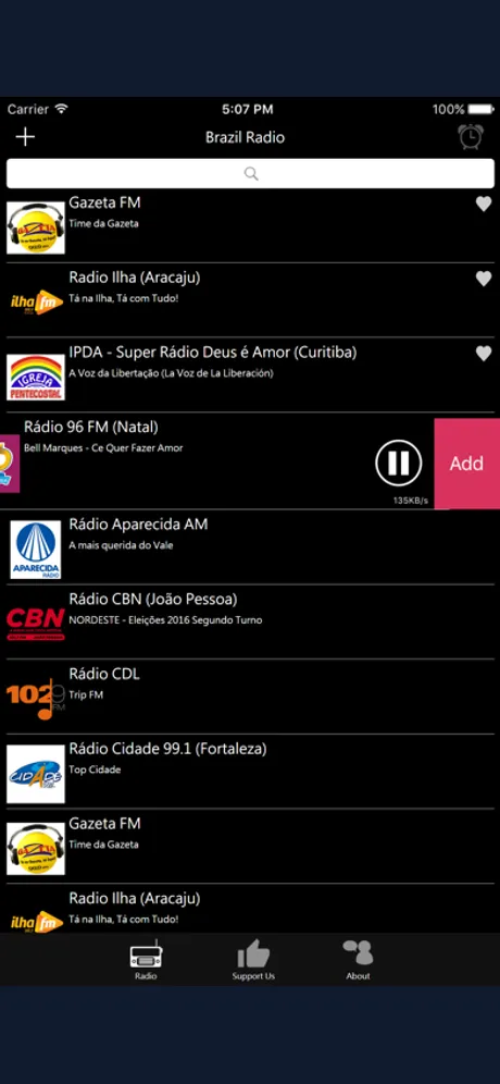 Brazil Radio - BR Radio: iPhone app screen 4