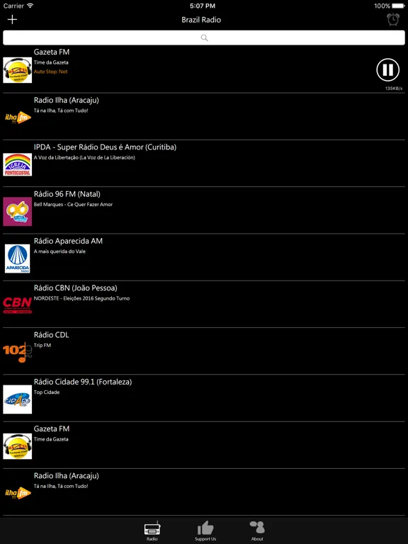 Brazil Radio - BR Radio: iPad app screen 7