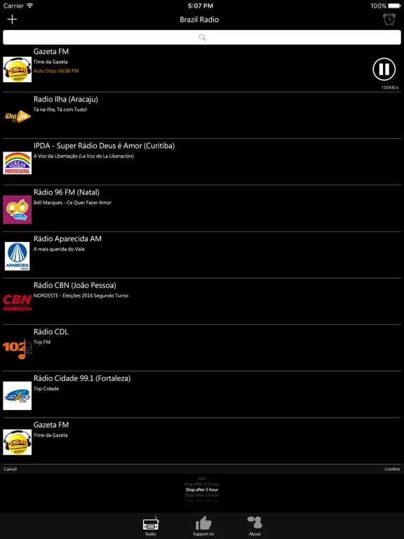 Brazil Radio - BR Radio: iPad app screen 8