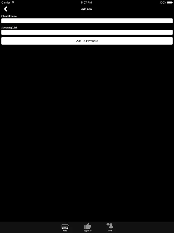 Cape Verde Radio: iPad app screen 10