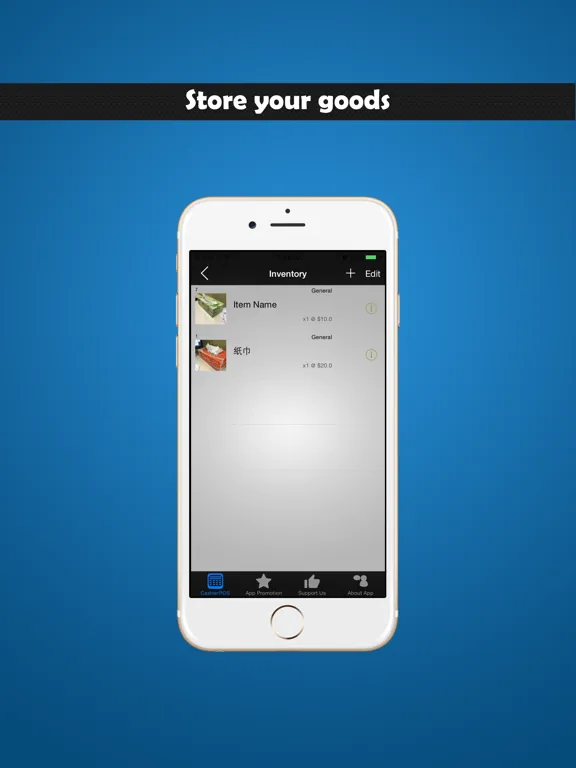 CashierPOS - Barcode Inventory Sales system：iPad 應用程式畫面 7