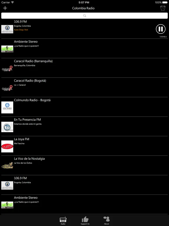 Colombia Radio - CO Radio: iPad app screen 7
