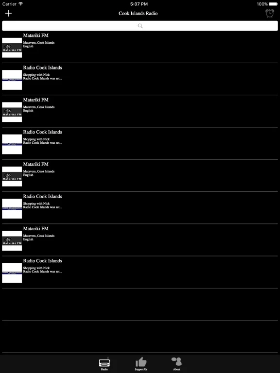 庫克群島電台：iPad 應用程式畫面 6