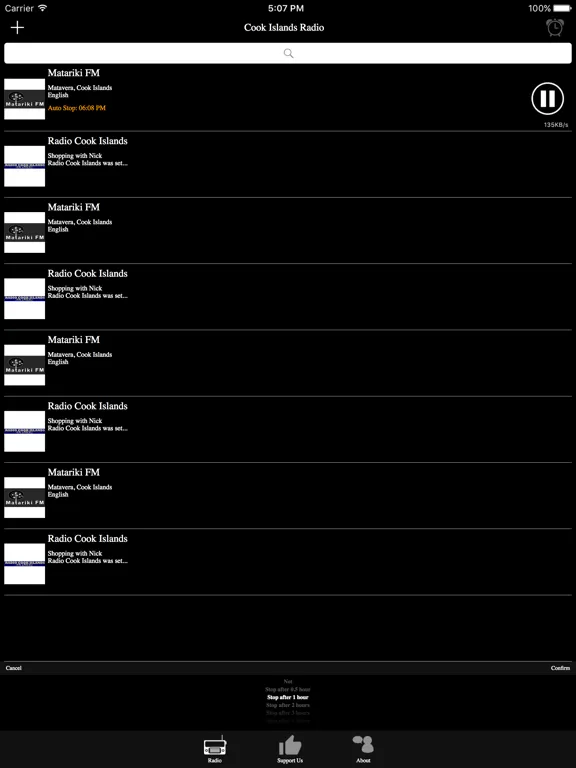 庫克群島電台：iPad 應用程式畫面 8