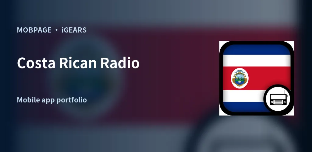 Costa Rican Radio feature artwork composed from its official app icon