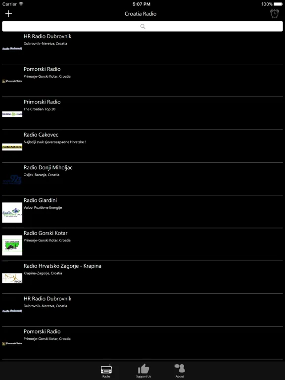 Croatian Radio: iPad app screen 6