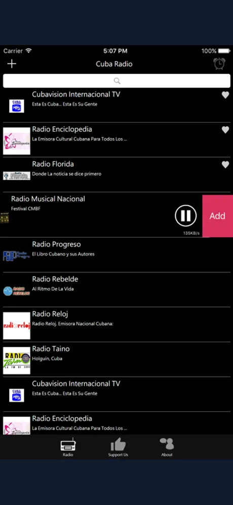 Cuban Radio: iPhone app screen 4