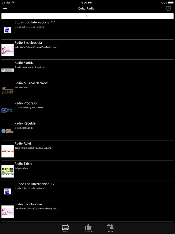 Cuban Radio: iPad app screen 6