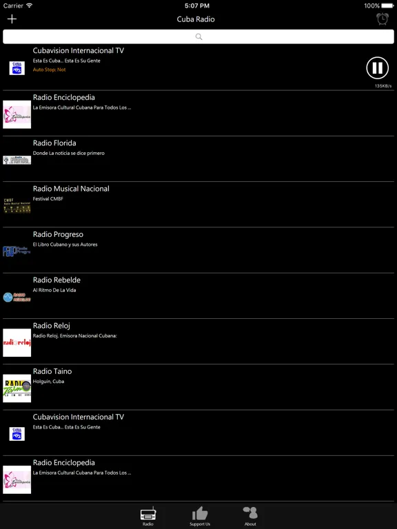 Cuban Radio: iPad app screen 7