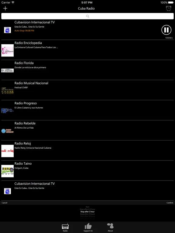 古巴電台：iPad 應用程式畫面 8