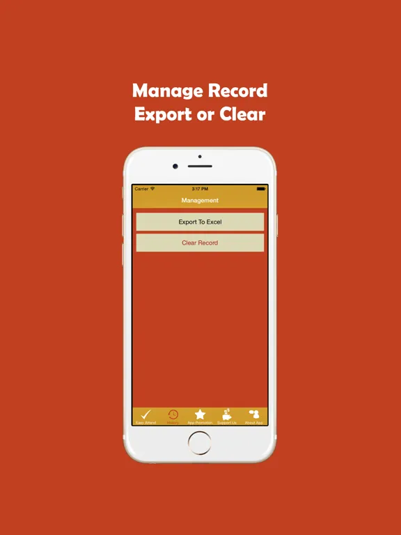Easy Attend: iPad app screen 15