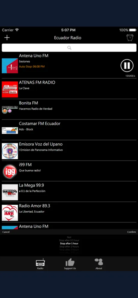 Ecuador Radio - EC Radio: iPhone app screen 3