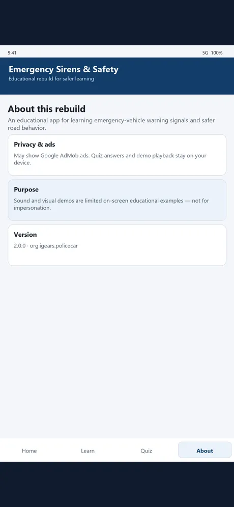 Emergency Sirens & Safety: app screen 4