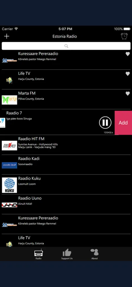Estonian Radio - EE Radio: iPhone app screen 4