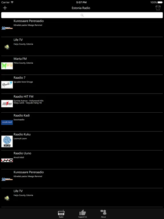 Estonian Radio - EE Radio: iPad app screen 6