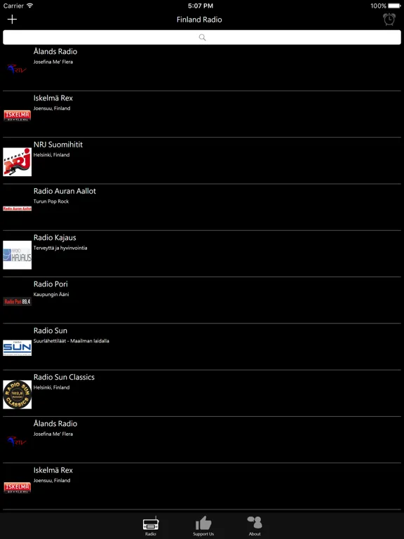 Finnish Radio: iPad app screen 6