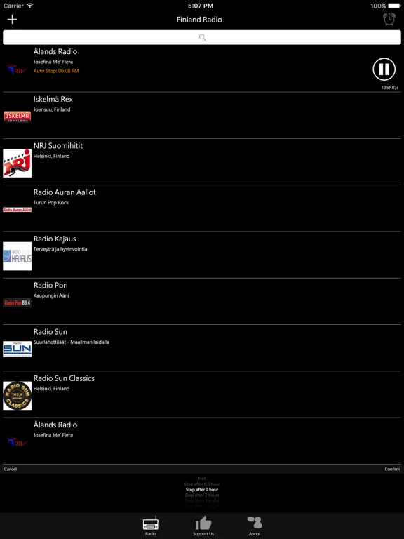 Finnish Radio: iPad app screen 8