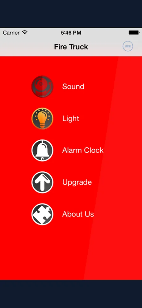 Fire Truck Siren and Lights: iPhone app screen 5