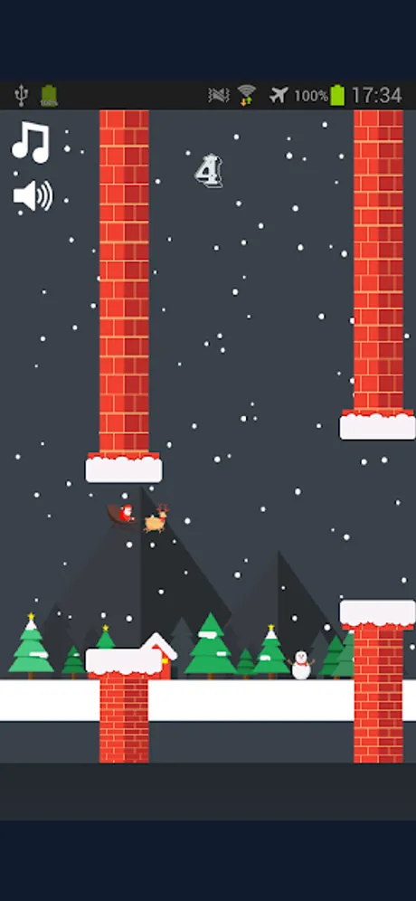 Flappy Papa 聖誕飛行：Android 應用程式畫面 2